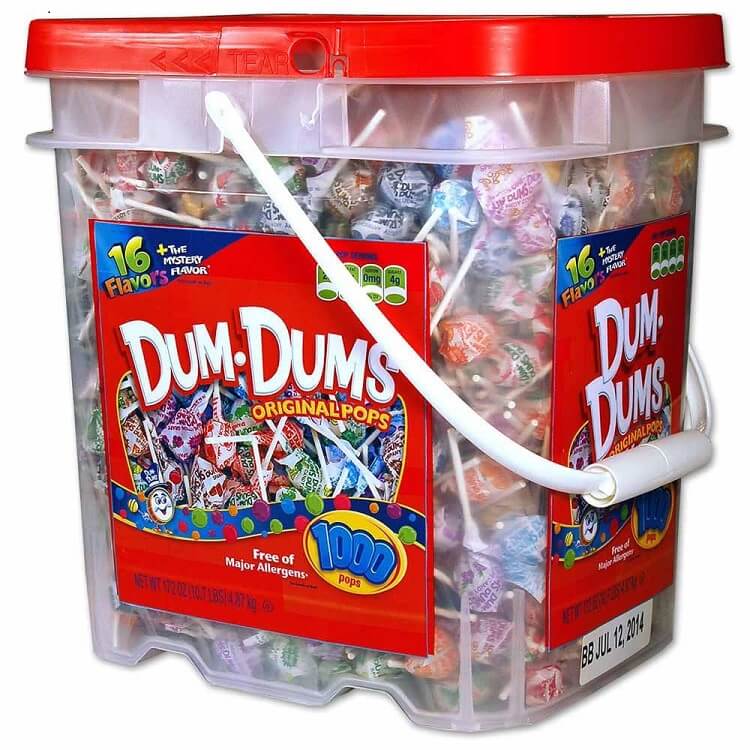 Dum Dum Pops Bucket~1,000ct