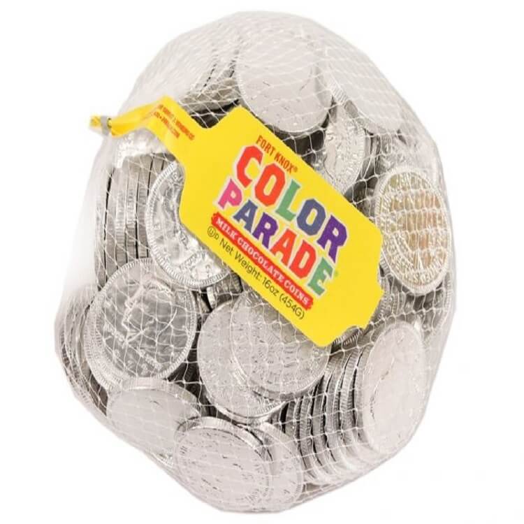 Fort Knox Chocolate Silver Coins 