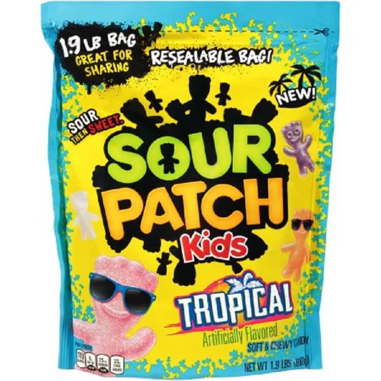 Tropical Sour Patch Kids ~ 1.9lb. Bag 