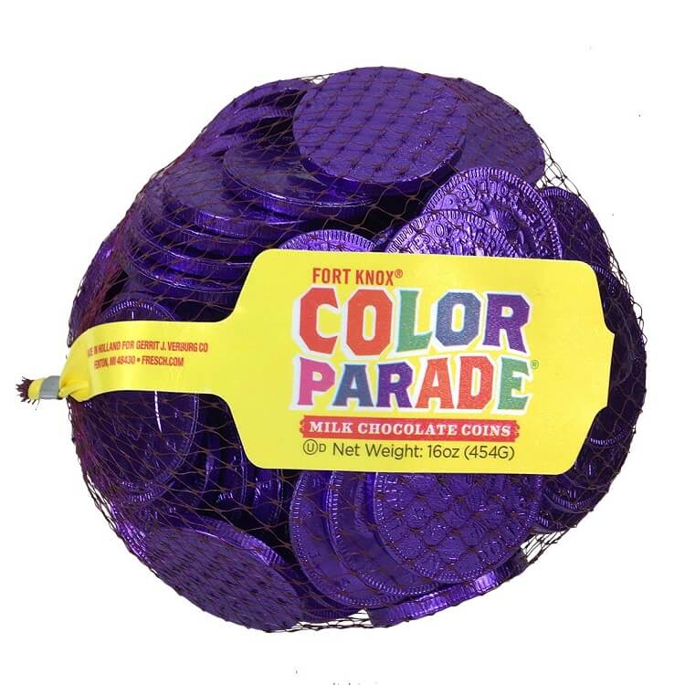 Fort Knox Chocolate Purple Coins 