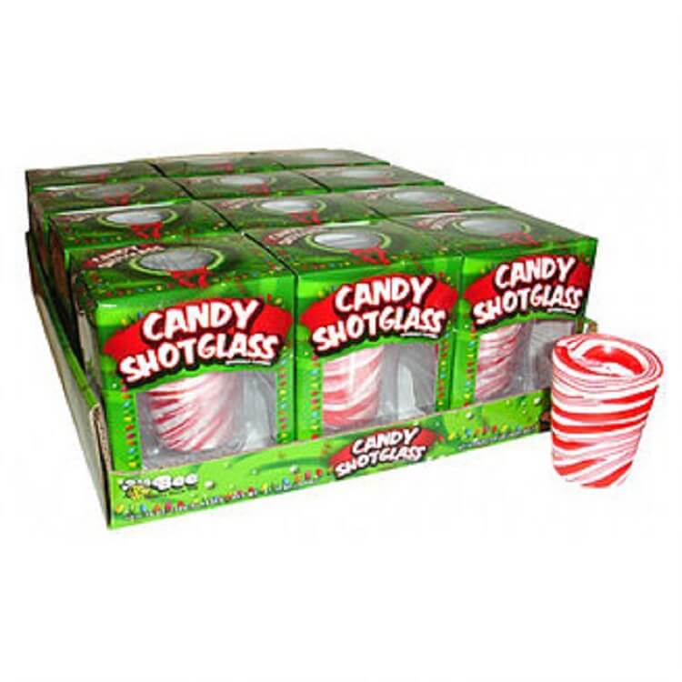 Peppermint Candy Shot Glasses