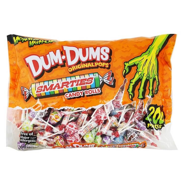 Halloween Smarties and Dum Dums 200ct. Bag  