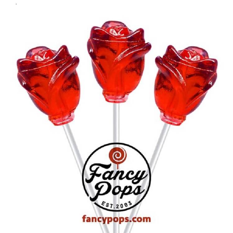 Fancy Rose Pops ~ 100 Count 