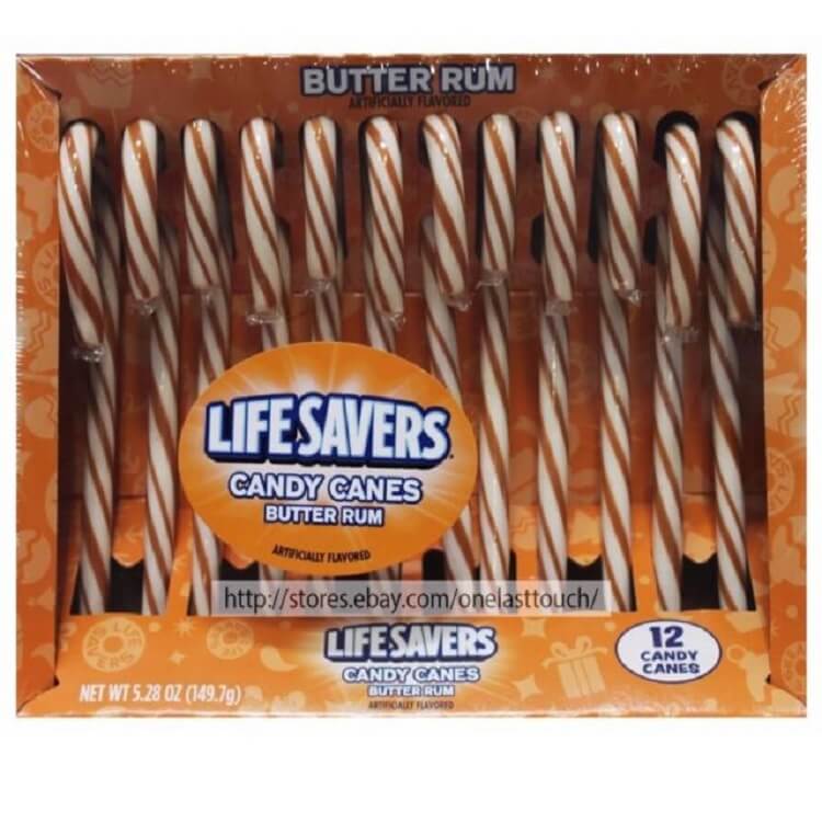Lifesaver Butter Rum Candy Canes