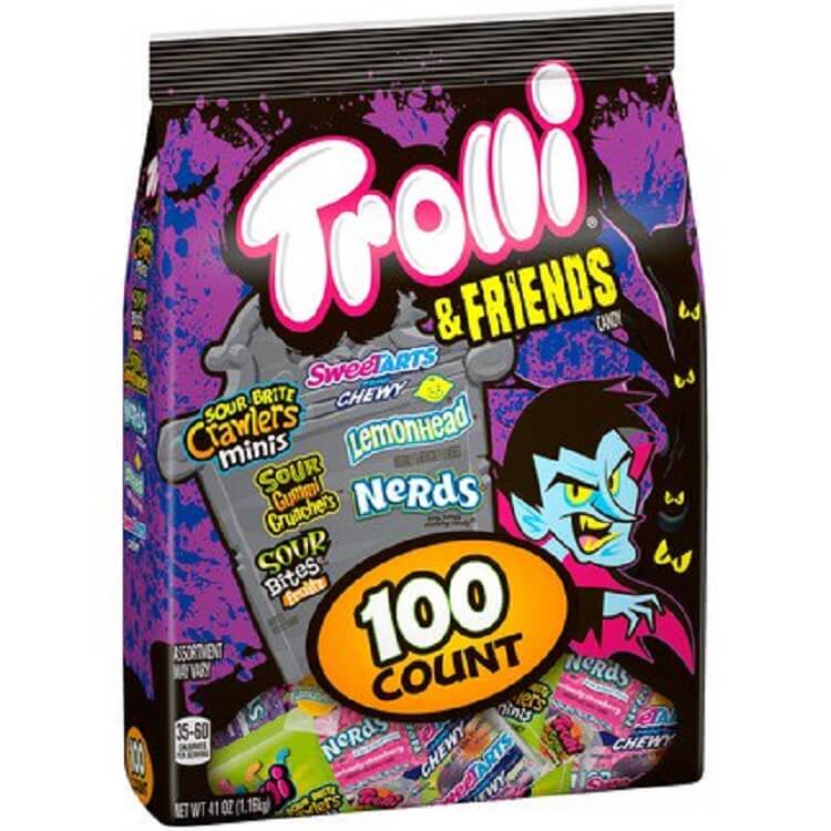 Trolli & Friends Halloween Grab Bag~100 Count 