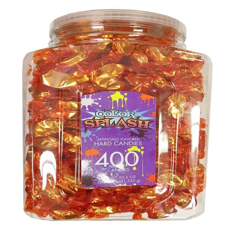 Albert's Color Splash Orange Hard Candy 