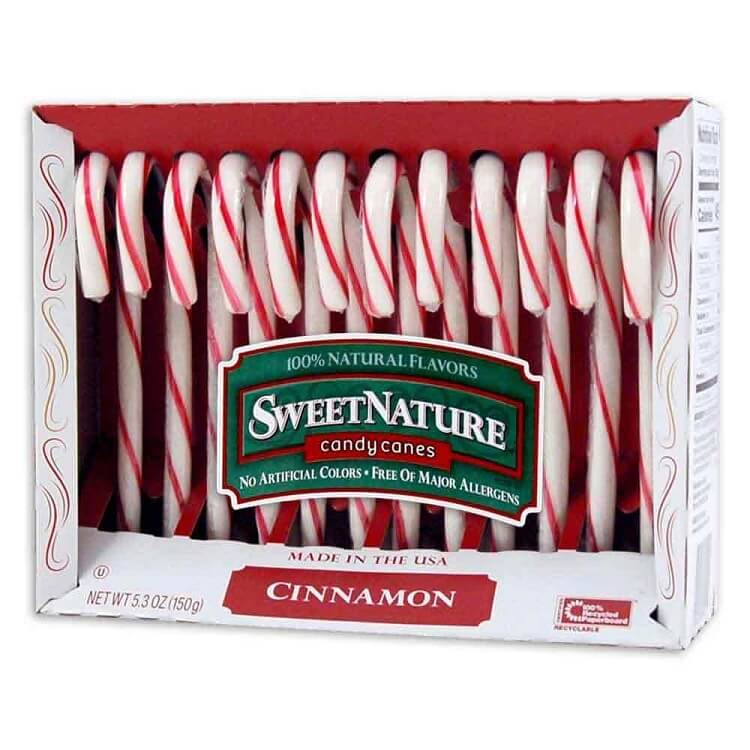 Spangler Natural Cinnamon Candy Canes 