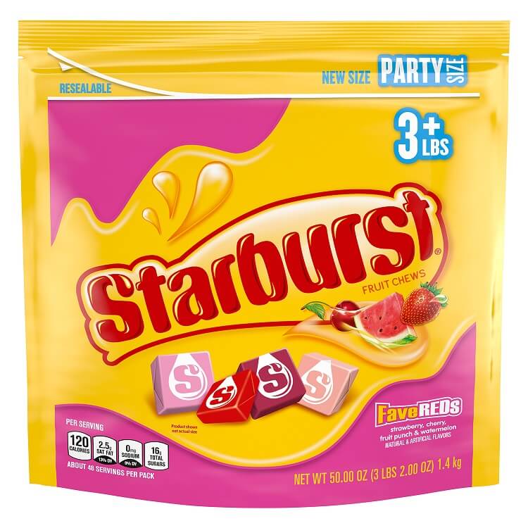 Starburst FaveREDS Fruit Chews~50oz Bag