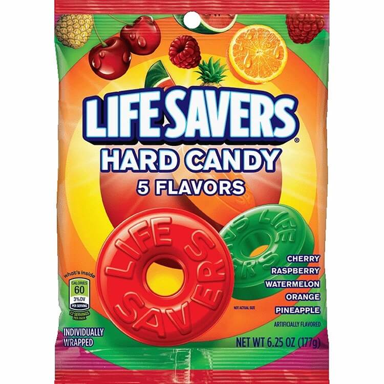 LifeSavers 5 Fruit Flavor - 12 ~ 6.25oz Bags 