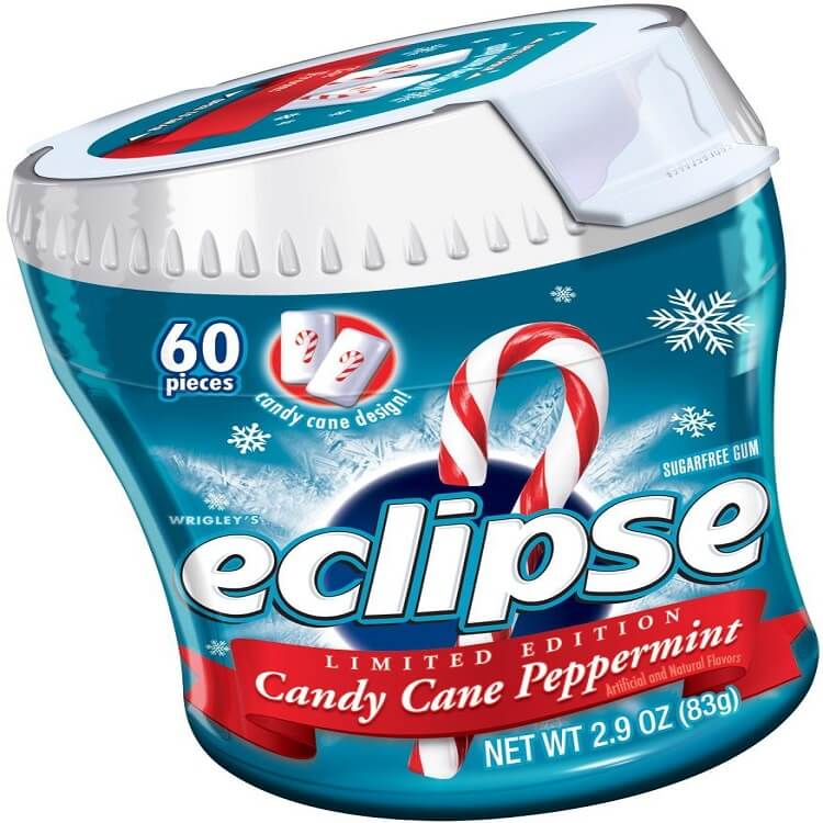 Eclipse Candy Cane Peppermint Sugar Free Gum