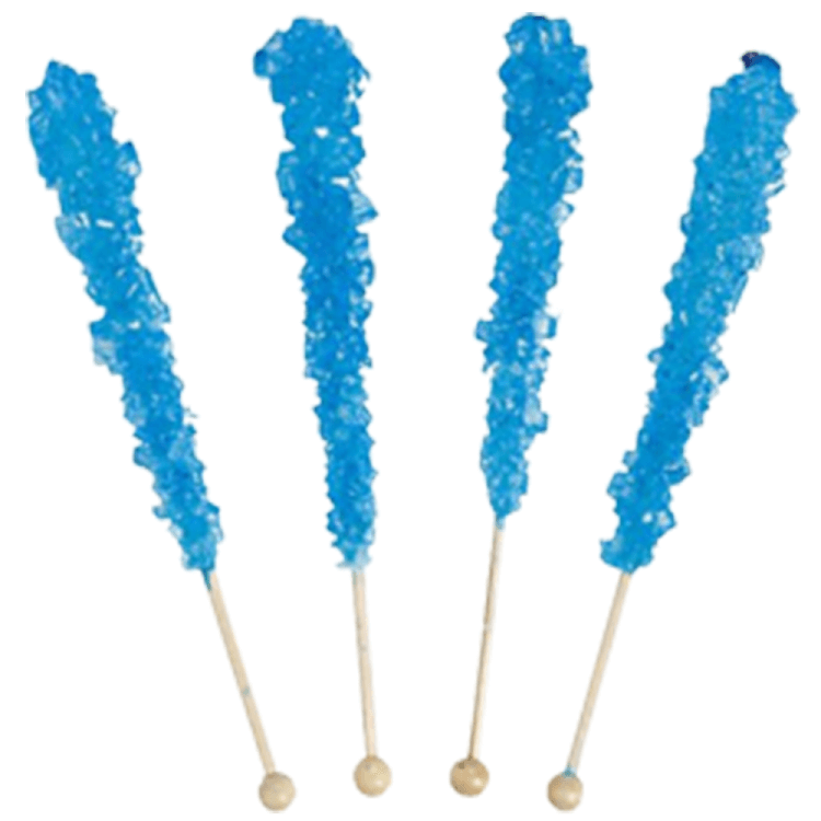 Blue Rock Candy Sticks