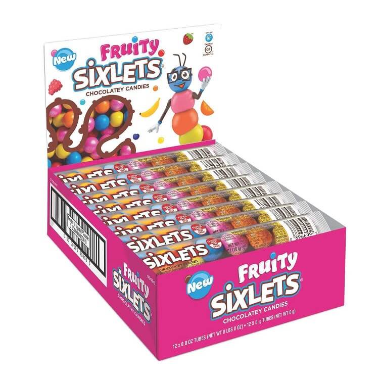 Fruity Sixlets 12 Ball Tube