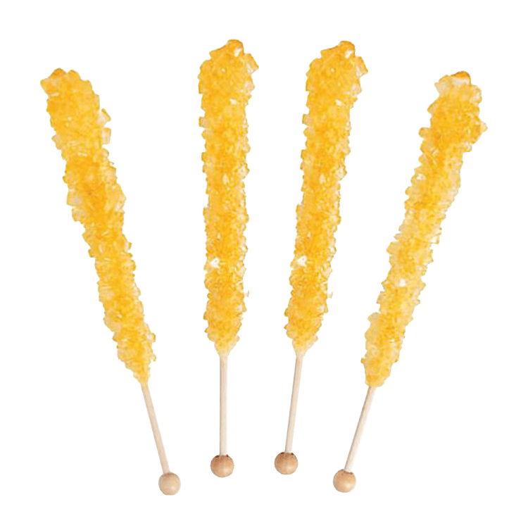 Gold Rock Candy Sticks 