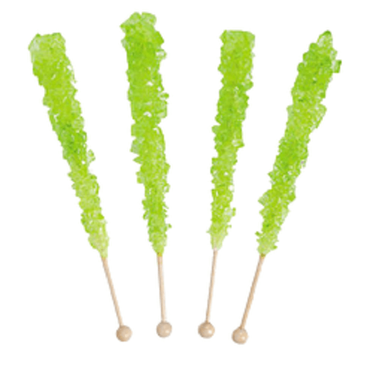 Light Green Rock Candy Sticks
