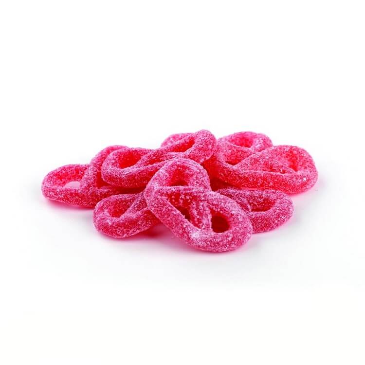Raspberry Jelly Pretzels - 2.2lb Bag  