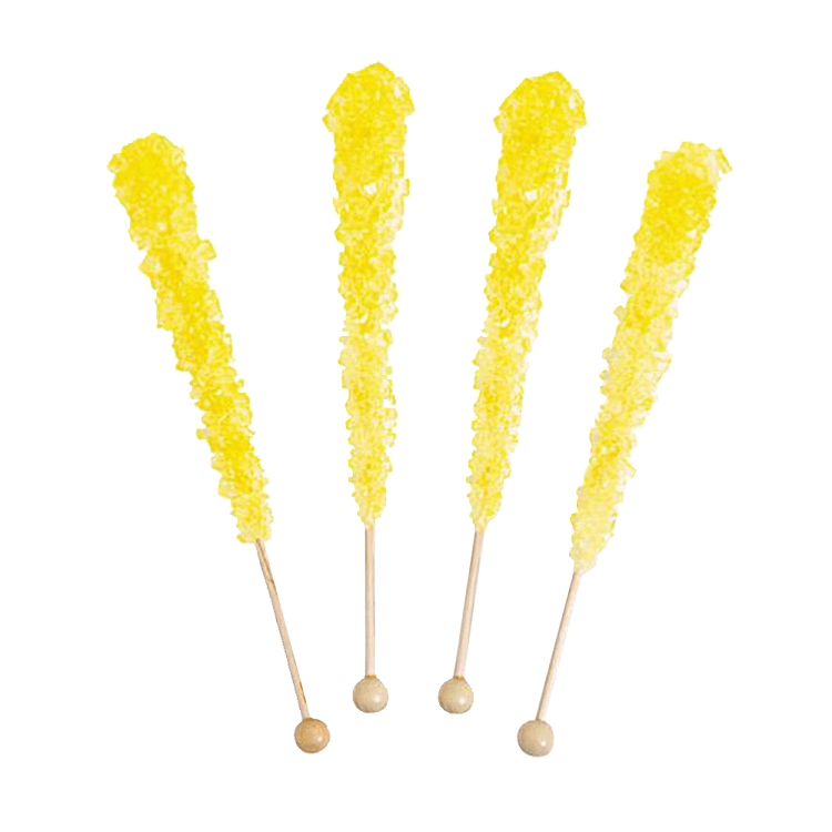 Yellow Rock Candy Sticks 