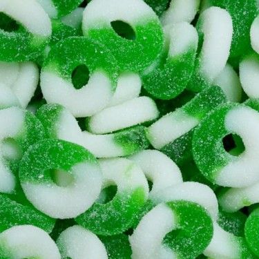 Albanese Green Apple Gummi Rings ~ 4.5lb Bag