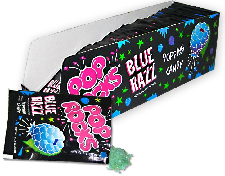 Blue Razz Pop Rocks ~ 24 Count
