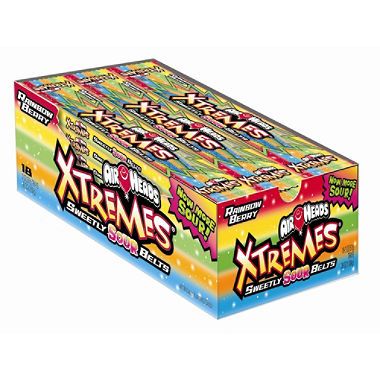 Airheads Xtremes Sour Belts ~ 18ct  
