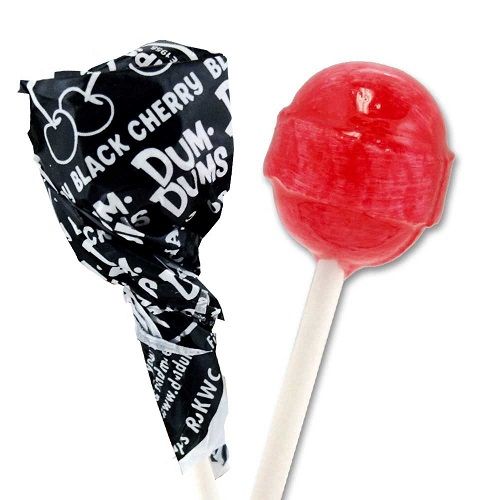 Black Cherry Dum Dum Pops   