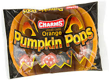 Charms Orange Pumpkin Pops - 11oz Bag