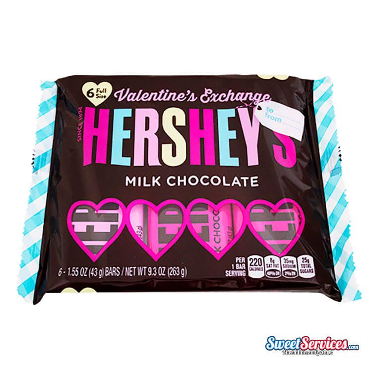 Hershey Valentine's Exchange Chocolate Candy Bars