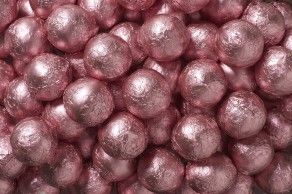 Light Pink Foil Chocolate Balls  