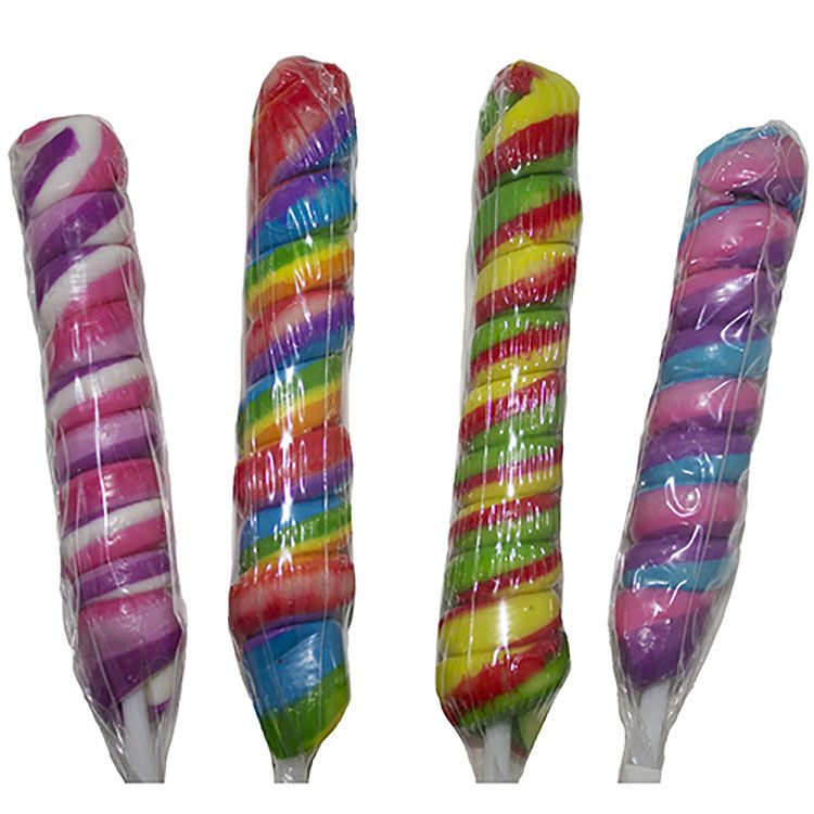 6" Twister Lollipops ~ 48 Count     