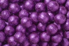 Purple Foil Chocolate Balls