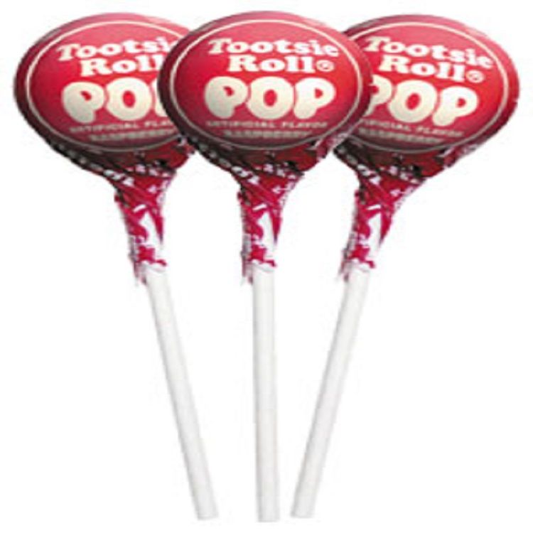 Tootsie Pops - Raspberry 50 Count