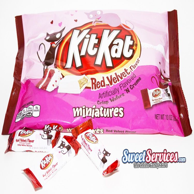 Valentine Red Velvet Kit Kat Miniatures ~ 10oz Bag 