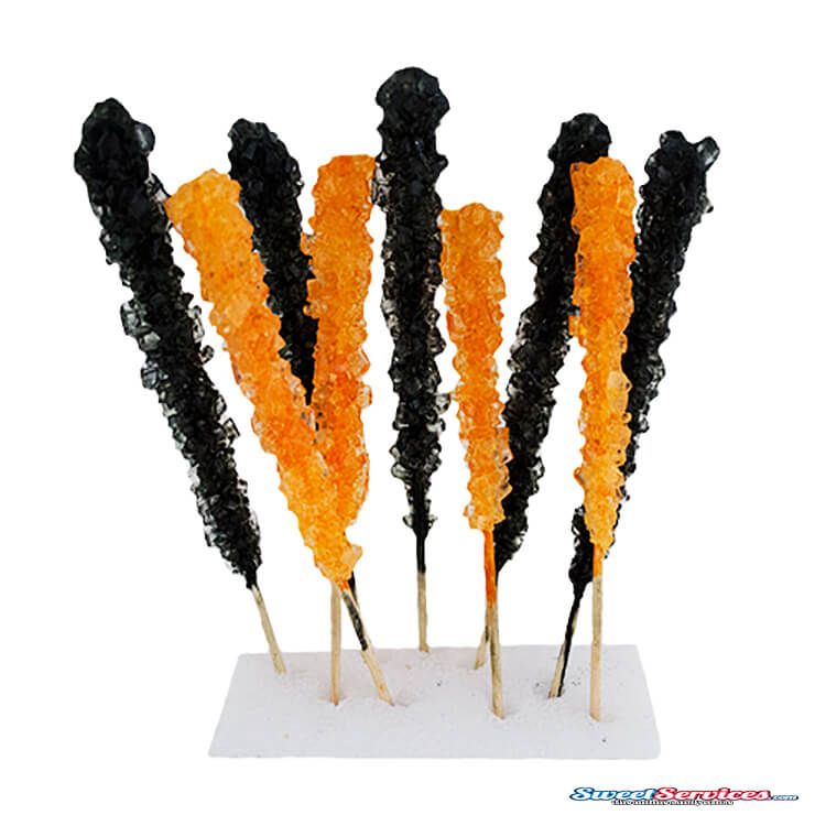 Halloween Rock Candy Sticks ~ 24 Count   