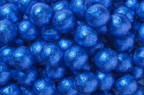 Royal Blue Foil Chocolate Balls