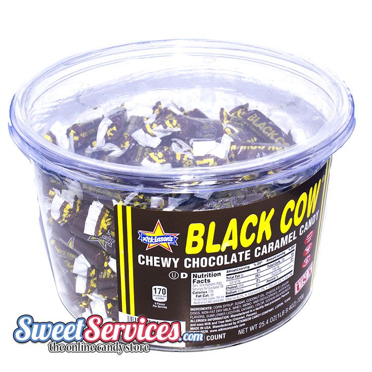 Black Cow Bite Size ~ 160 Count. 