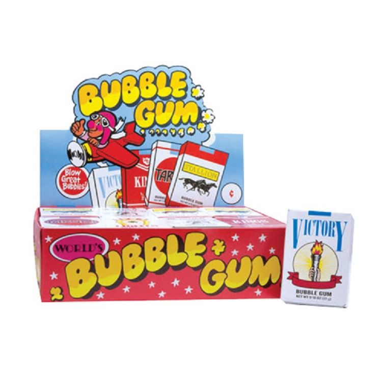 Classic Bubble Gum Cigarettes ~ 24 Packs.