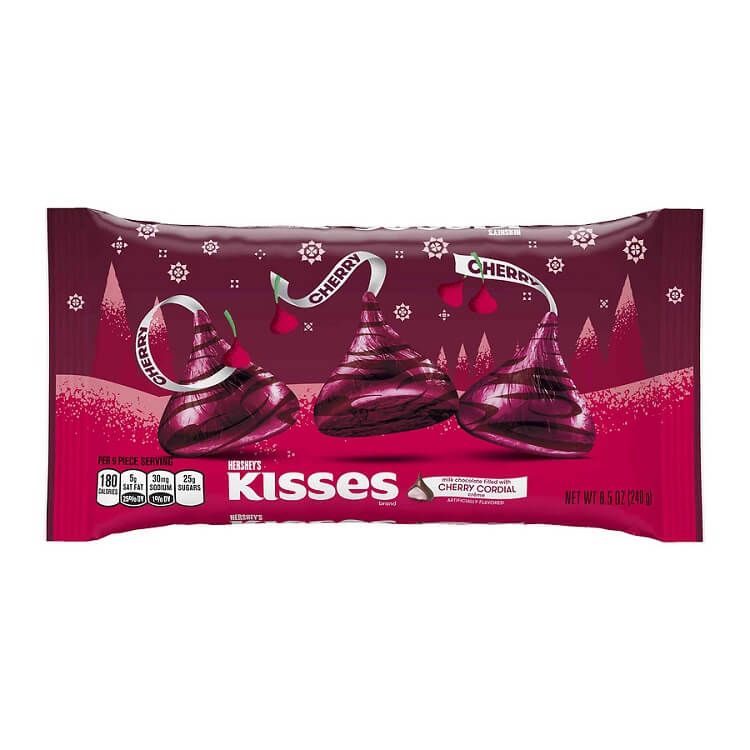 Hershey Cherry Cordial Kisses ~ 8.5 oz 