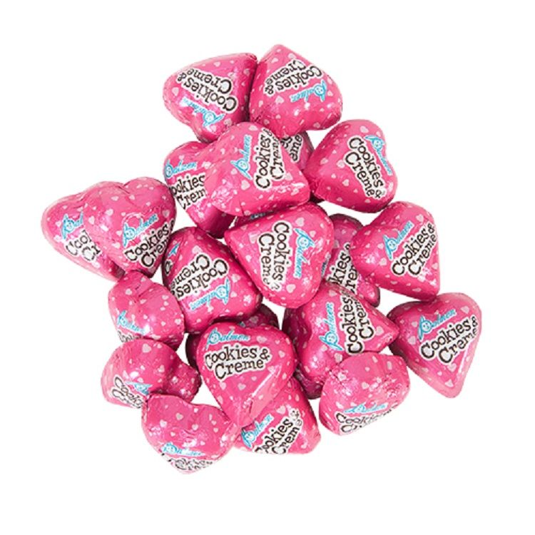 Palmer Cookies and Creme Hearts ~ 5lb bag.