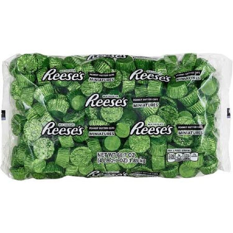 Reese's Peanut Butter Cups-Green ~ 2lb Bag     
