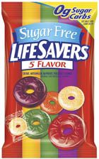 Lifesavers 5 Flavor Sugar Free - 12 ~ 2.75oz Bags