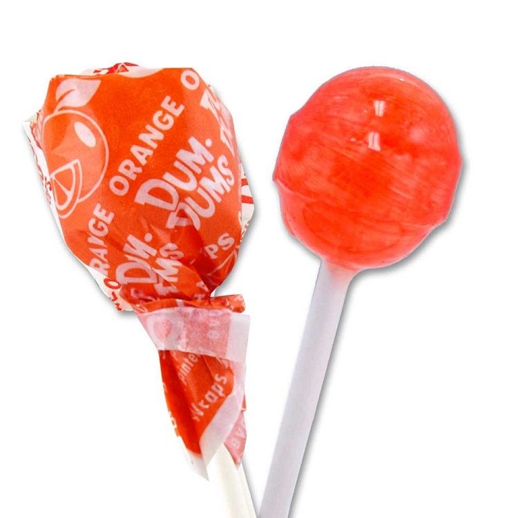 Orange Dum Dum Pops 