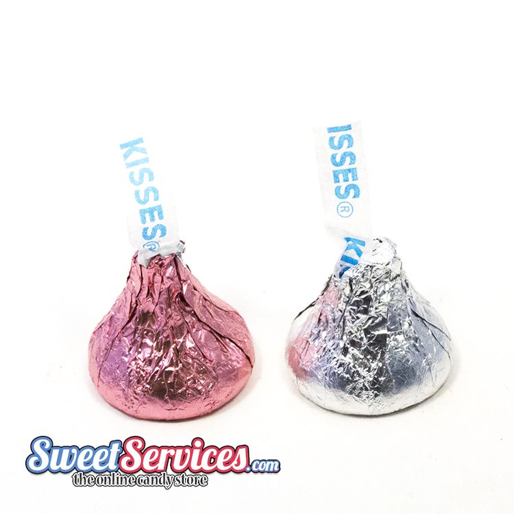 Hershey Pink and Silver Kisses 200 Count Bag
