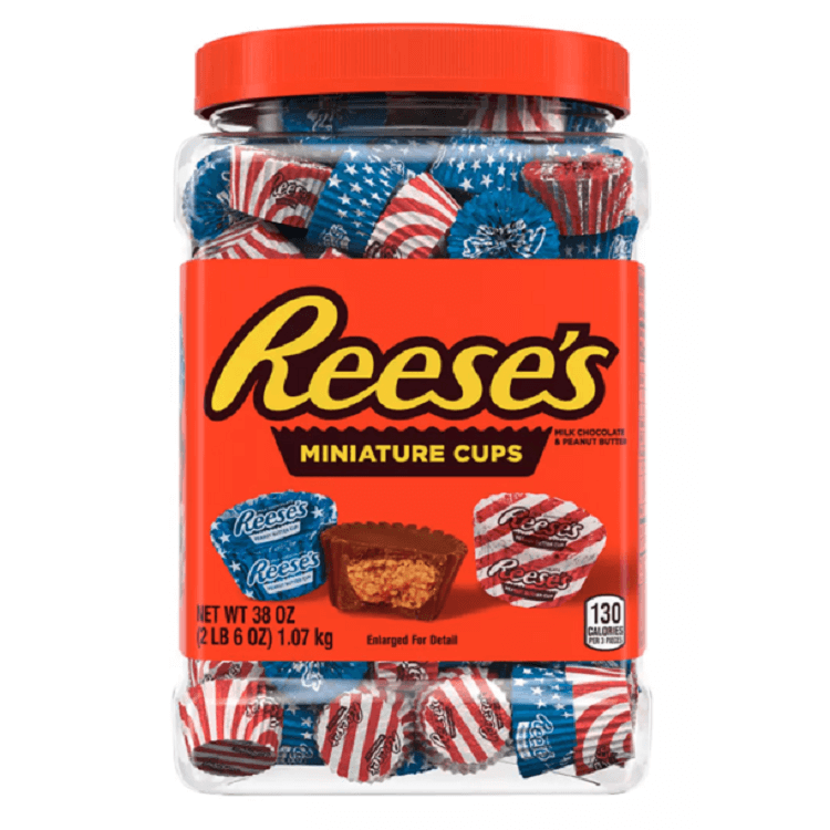 Red, White, & Blue Peanut Butter Cups