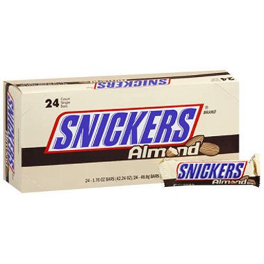 Snickers Almond Candy Bar - 24ct.    