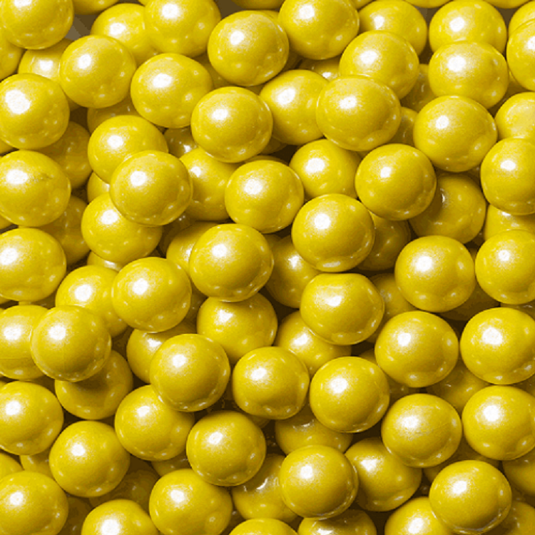 Shimmer Yellow Sixlets ~ 2lbs     