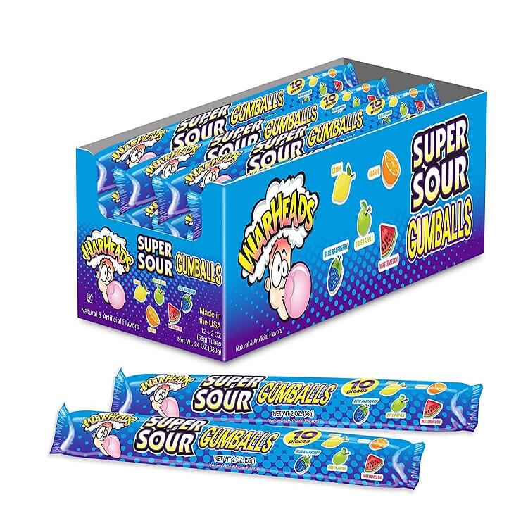 Warheads Super Sour Gumballs 10 Pack 
