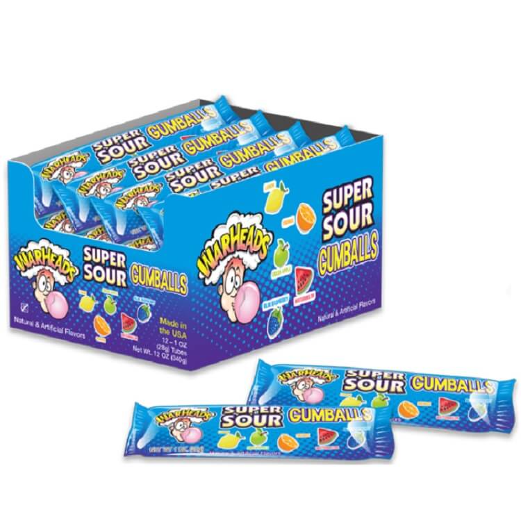 Warheads Super Sour Gumballs 5 Pack