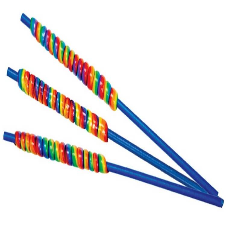 Rainbow Lollistraws Twister Pops