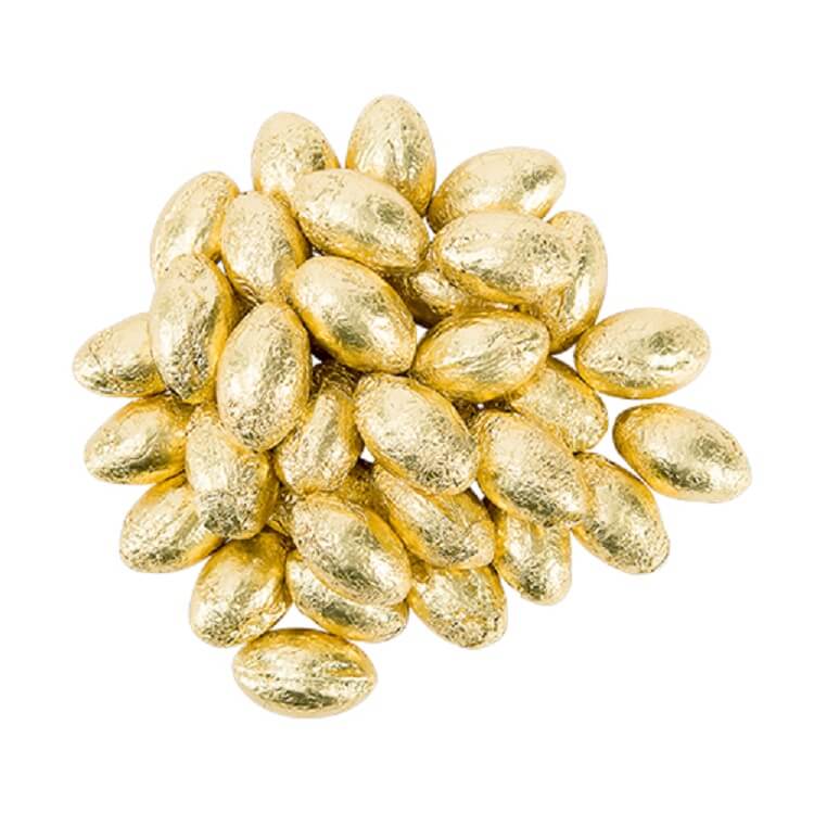Gold Foil Chocolate Eggs 