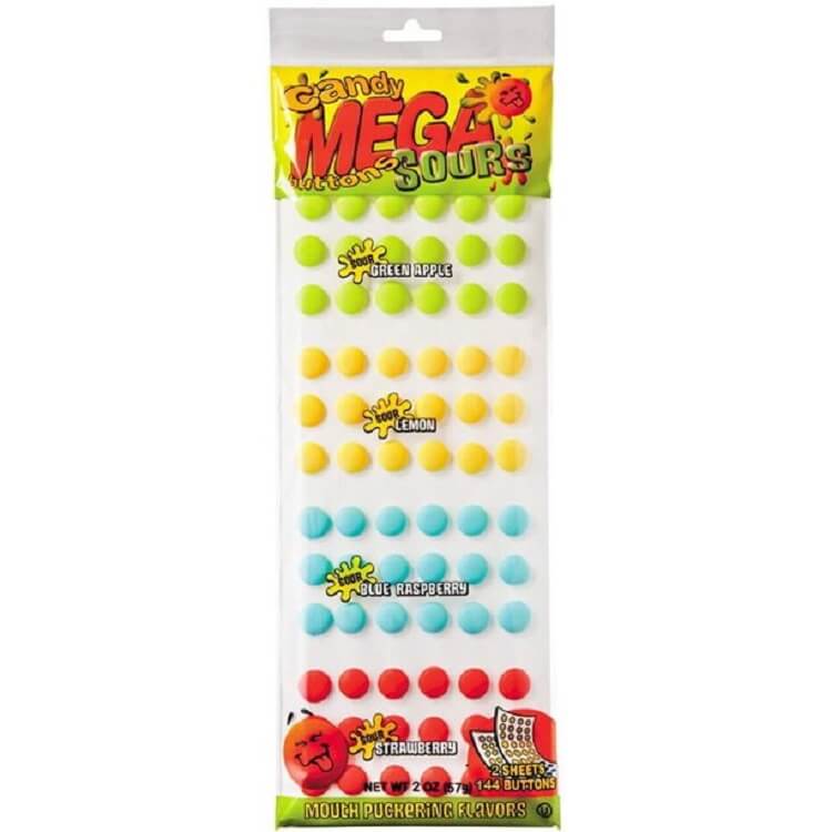 Sour Mega Candy Buttons 