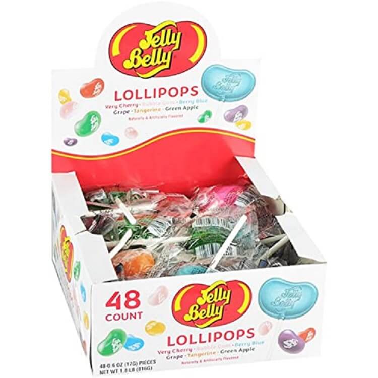 Jelly Belly Lollipops ~ 48ct. Box